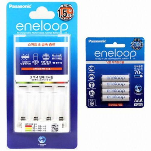 파나소닉 BQ-CC55 충전기 + 에네루프 AAA 4알