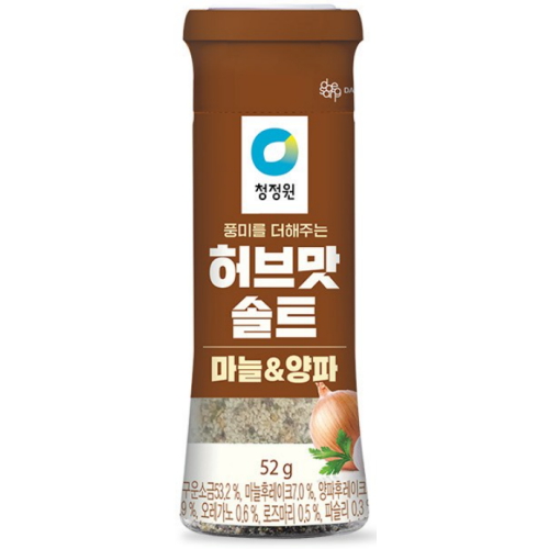 청정원 허브맛솔트 마늘&양파 52g (1개)_이미지