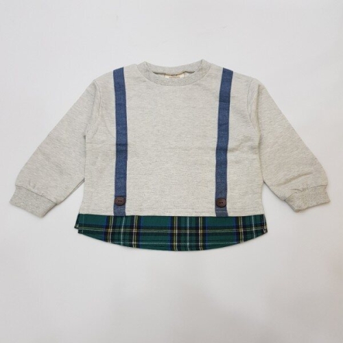 리틀밥독 바비디부 M멜빵체크T/S H193MTS12_DJ 대전점_이미지