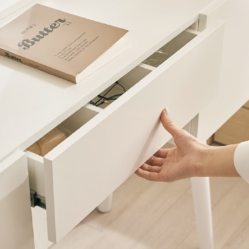 삼익가구 베런 멀티수납형 원형거울 화장대 1000_이미지