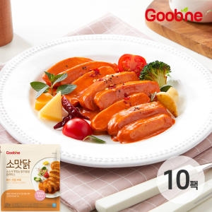 플러스원 굽네 소스가 맛있는 닭가슴살 슬라이스 레드크림커리 120g [10개]