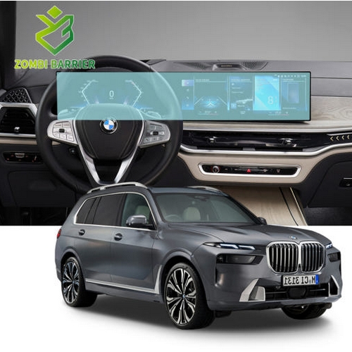 좀비베리어  일체형 로열 AR 고화질 내비게이션 계기판 액정보호 필름BMW X7 G07 LCI 전용