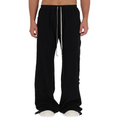 릭오웬스 남성 블랙 스웨트 팬츠 DU02E7393_JDB09_이미지