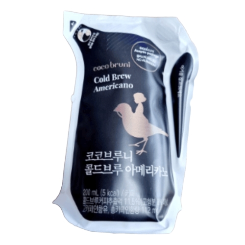 한국야쿠르트 코코브루니 콜드브루 아메리카노 200ml (24개)_이미지