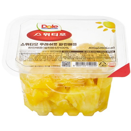 스위티오 후레쉬컷 파인애플 400g