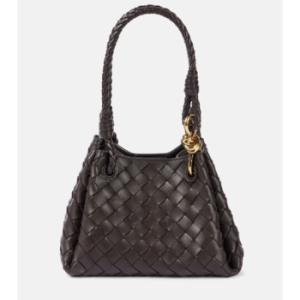 보테가베네타 파라슈트 스몰 인트레치아토 레더 숄더백 P00933668_이미지