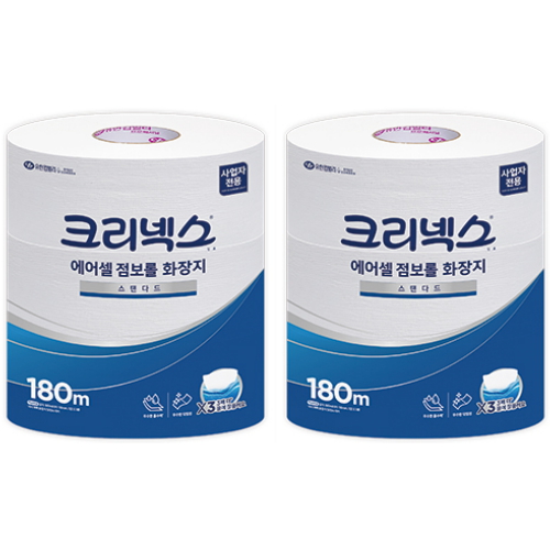크리넥스 ㅤ에어셀 점보롤 화장지 스탠다드 180m *6롤_이미지