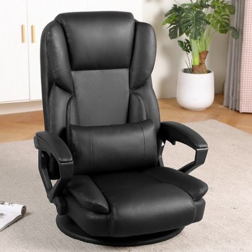 SeekFun 리클라이너 허리쿠션 가죽 좌식 컴퓨터 게이밍 의자_이미지