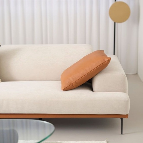 에싸 레반트 컴팩트 헤드기능 리브 패브릭 소파 4인용 (스툴별도)_이미지