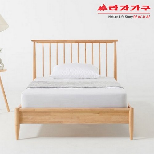 라자가구 비바 카밀라 원목 침대 SS (매트별도)_이미지