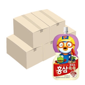 건강마을 팔도 뽀로로 홍삼쏙쏙 포도 블루베리 100ml (100개)_이미지