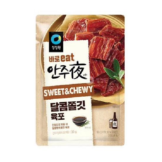 대상 청정원 안주야 달콤쫄깃 육포 30g (6개)_이미지