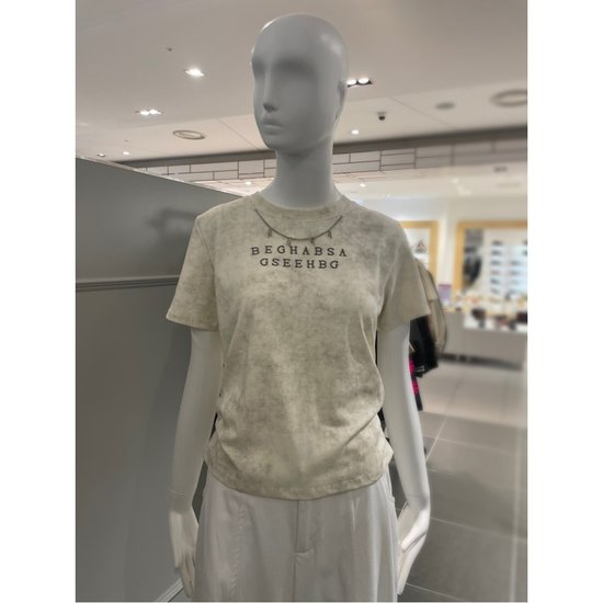 르니앤맥코이 워싱 레터링 반팔 티셔츠 MN07TS370FJY_이미지