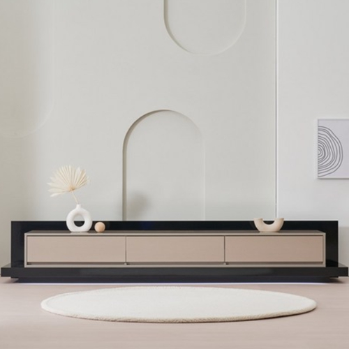 데코퍼니쳐 LED 레이즈 3단 거실장_이미지