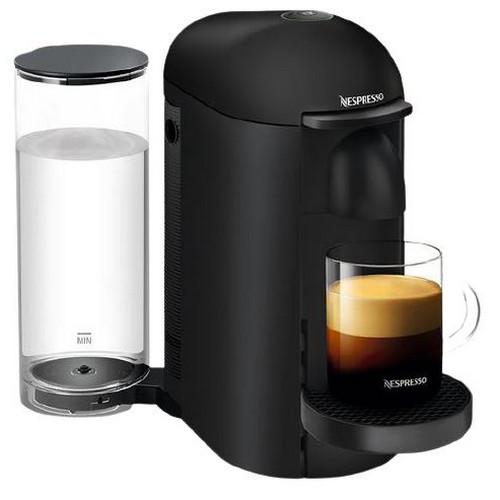 네스프레소 버츄오 플러스 + 에어로치노3 (매트블랙+화이트)_이미지