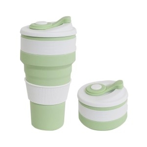 키친프리 실리콘 접이식 텀블러 500ml 휴대용 폴딩 휴대용텀블러 접이식텀블러 폴딩텀블러 접이식물통 접_이미지