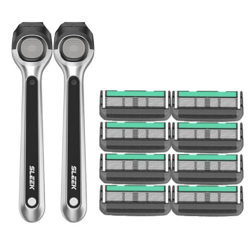 도루코 슬릭 엣지 + 면도날 (면도기2개+날6개)_이미지