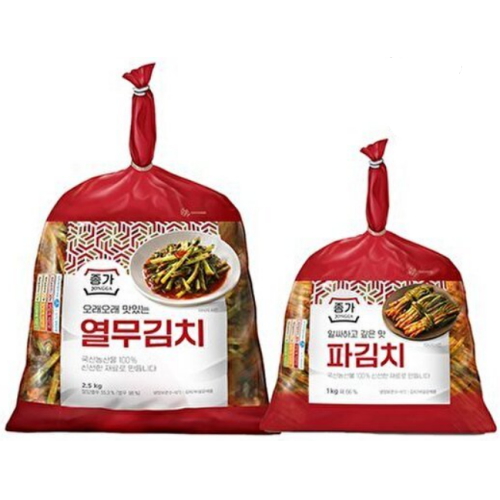 종가 열무김치 2.5kg + 파김치 1kg (1개)_이미지
