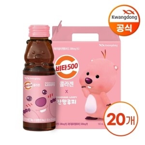 광동제약 비타 500 콜라겐 잔망루피 100ml x 20병 선물세트 (1개)_이미지