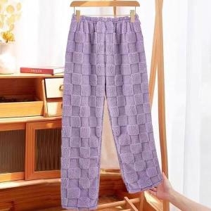 셀러허브 격자무늬 산호양털 수면 바지 RNR-0022 S27377610