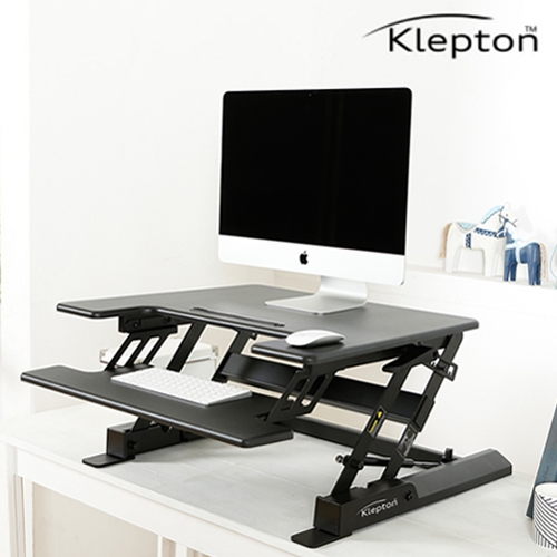 클렙튼 원터치 높이조절 와이드 스탠딩책상 거치형 (720x560)
