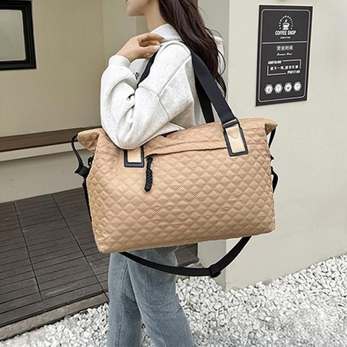 더블디 데일리 대용량 소프트 퀼팅 트래블 보스턴백 BS-64 33138022A