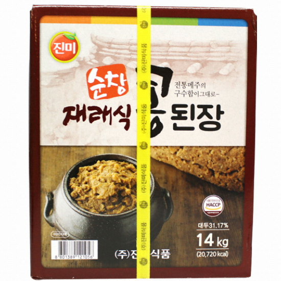 진미식품 순창 재래식 콩된장 14kg (1개)