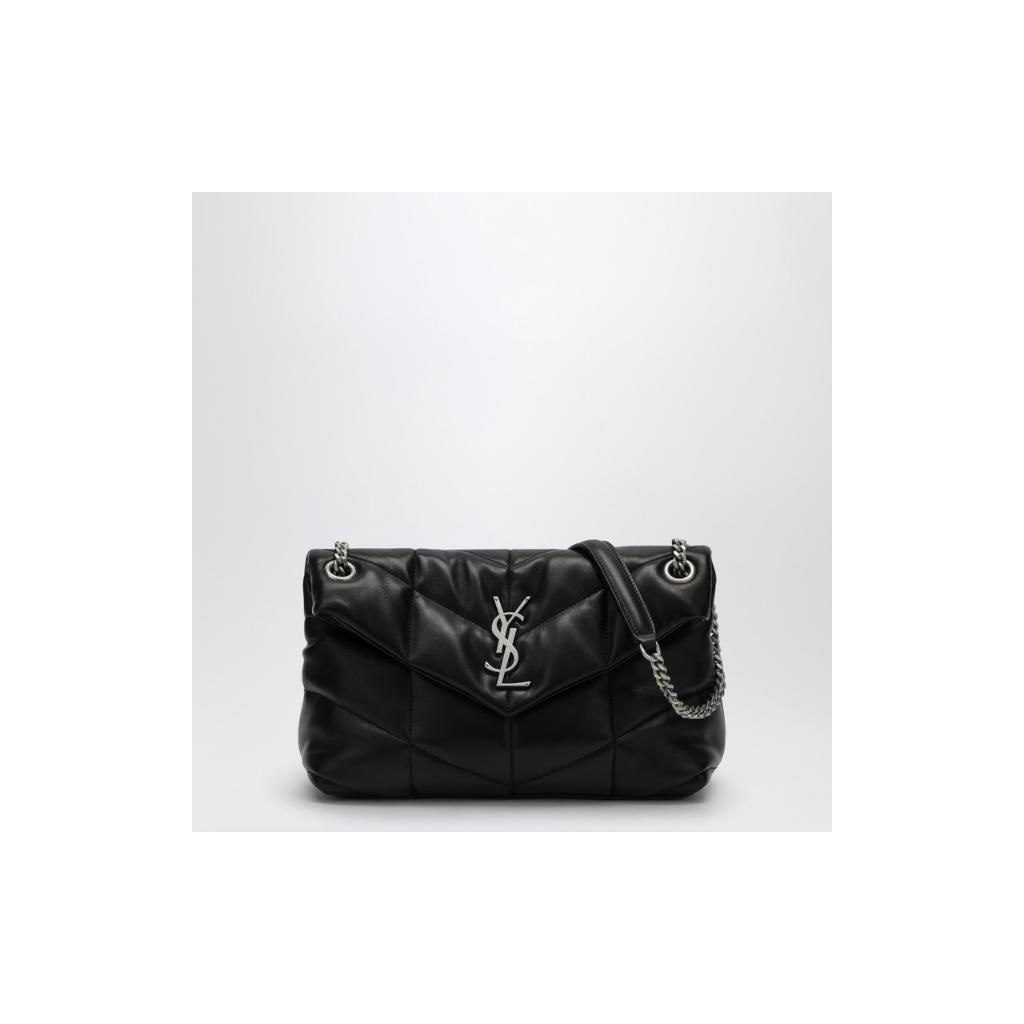 입생로랑 생로랑 Small black Loulou Puffer bag 5774761EL00/XM_ -1000_100-U Black