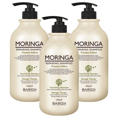 바론 모링가 리페어링 샴푸 1000ml (3개)_이미지