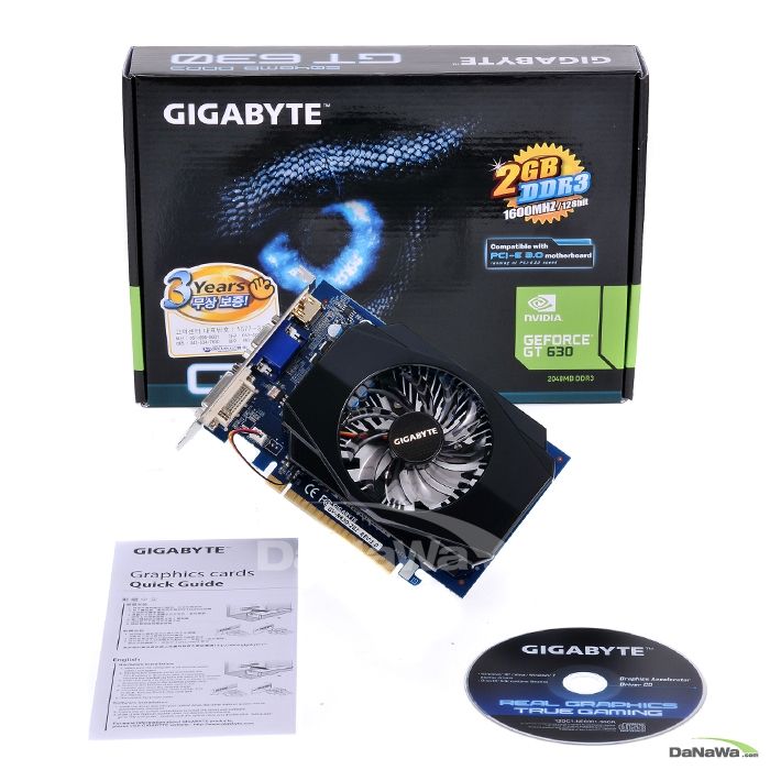 GIGABYTE 지포스 GT630 UD2 D3 2GB 블랙펄_이미지