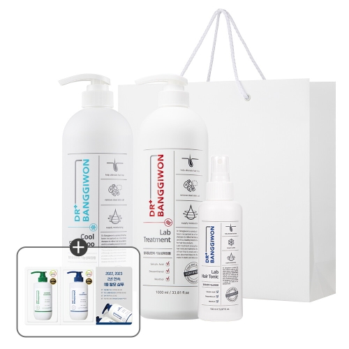 쿨 샴푸 1000ml+랩 트리트먼트 1000ml+랩 헤어 토닉 150ml 3종세트