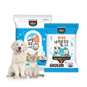 에티펫 버블 목욕시트 대형 15매 (1개)