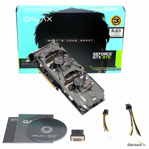 갤럭시 GALAX 지포스 GTX970 EX OC D5 4GB BLACK LABEL_이미지