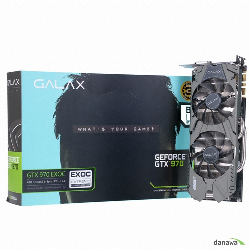 갤럭시 GALAX 지포스 GTX970 EX OC D5 4GB BLACK LABEL_이미지