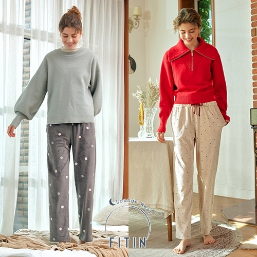 난방비 절약 끝장가 여성 밍크 벨벳 기모 쭉쭉 팬츠 2종