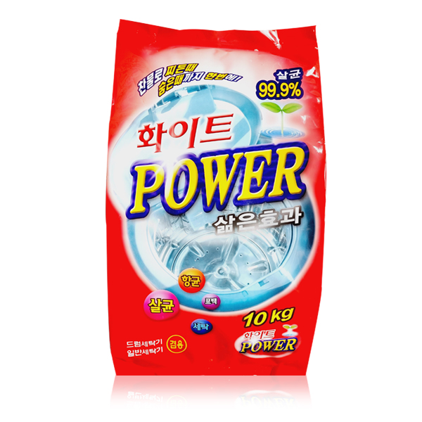 일신티엔씨 화이트파워 세탁세제(일반,드럼용) 10kg (1개)_이미지