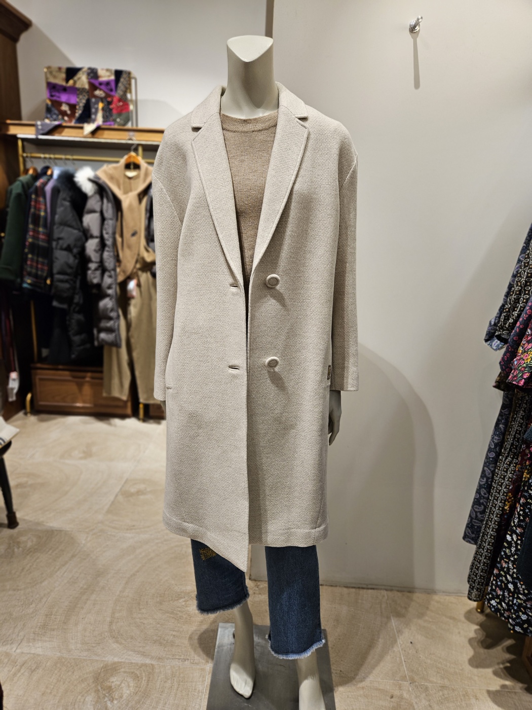 비꼴리끄 캐시 울 갸토 코트 B234WL2030_이미지