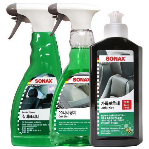 차량 실내 청소 3종 키트