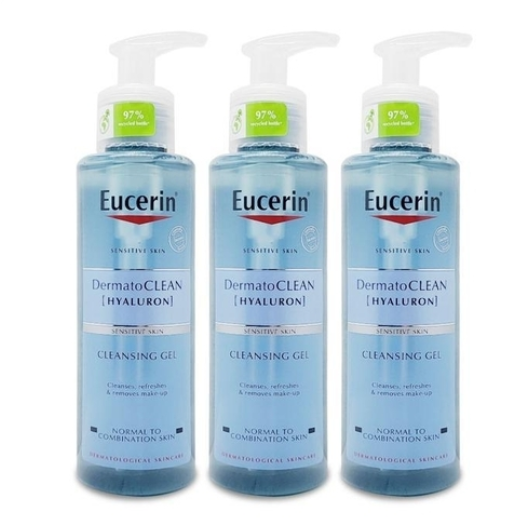 유세린 더머토클린 리프레싱 클렌징 젤 200ml (3개)_이미지