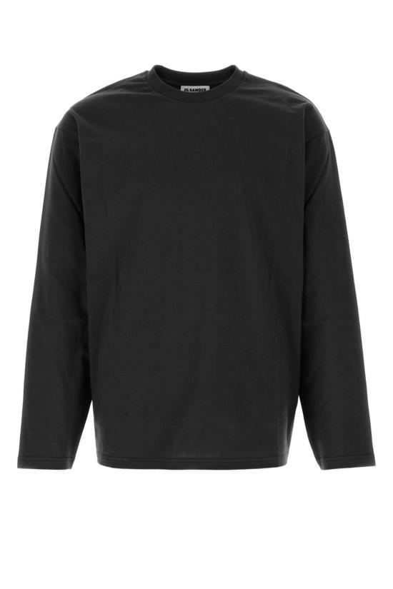 질샌더 반팔 티셔츠 J21GC0196J20360 001 Black_이미지