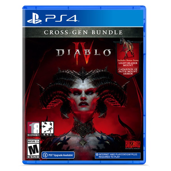  디아블로 4 한글판 PS4, 패키지디스크