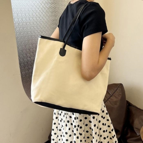 라일리 Rly 빅사이즈 투인원 라인 포인트 숄더백 캔버스백 토트백 16942441