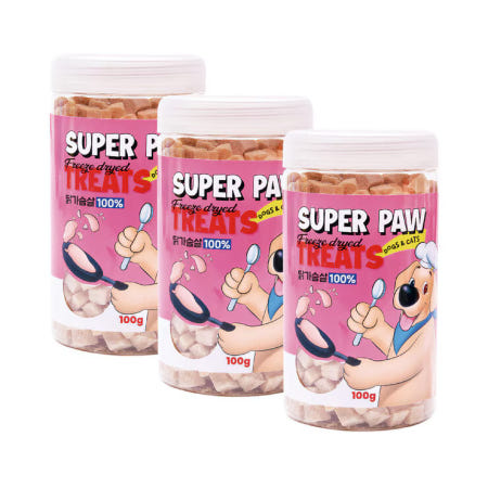 펫신드롬 슈퍼포우 동결건조 트릿 닭가슴살 100g