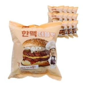 한맥식품 더블벅 햄버거 210g (12개)_이미지