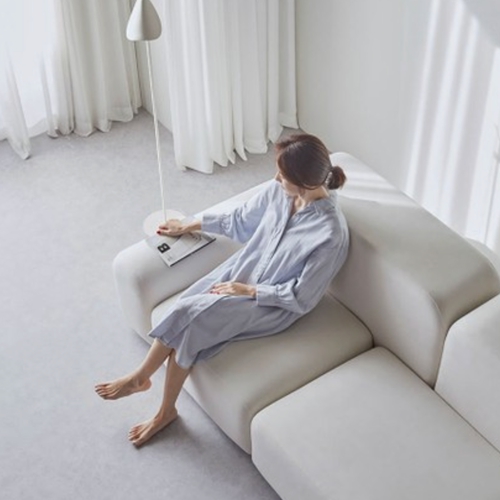 파로마 에디 달렌 아쿠아텍스 패브릭 소파 3.5인용 (스툴포함)_이미지