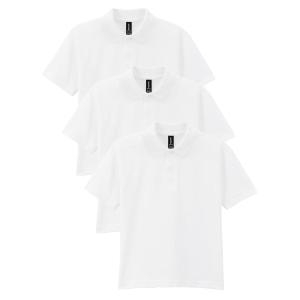 아동용 DryBlend 반소매 폴로 스타일 G8800b 3팩 화이트. S