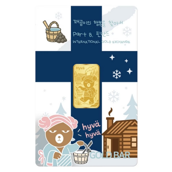 국제금거래소 꽤곰8탄 골드바 핀란드 1g_이미지