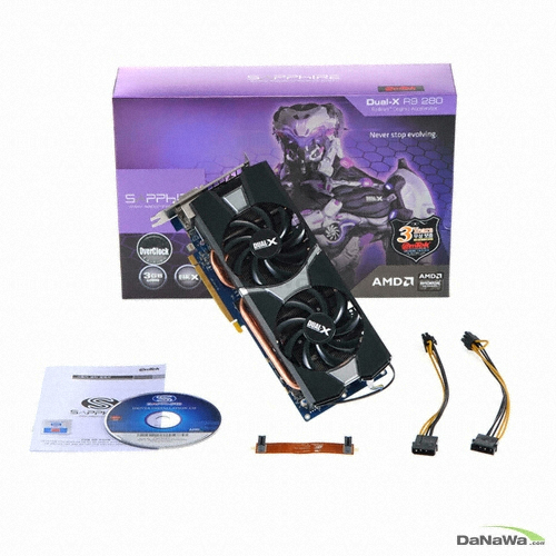 SAPPHIRE �󵥿� R9 280 OC D5 3GB Dual-X