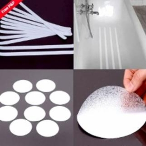 욕실 미끄럼방지패드 원형 10x10cm 5P 도어훅 우드 행주+다용도 걸이