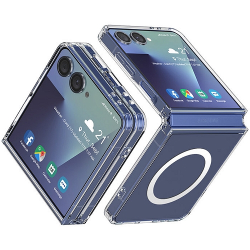 더하기 고부기 갤럭시Z 플립8 퍼펙트핏 맥세이프 투명 케이스_이미지